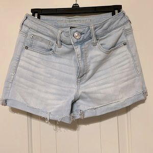 American eagle Hi-rise shortie jean shorts
